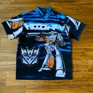 Vintage 2000 Hasbro Transformers Megatron Changes Men’s Button Down Size M